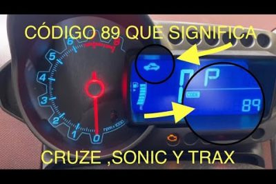 descubre la solucion a problemas de error codigo 89 en tu chevrolet sonic
