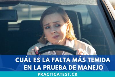 en que fallan las personas cuando se enfrentan a la prueba de manejo