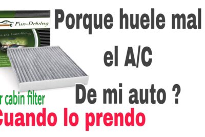 por que huele mal el auto cuando prendo el aire acondicionado